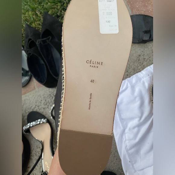 Celine Babouche V Cut Espadrille Flats - Picture 2 of 6